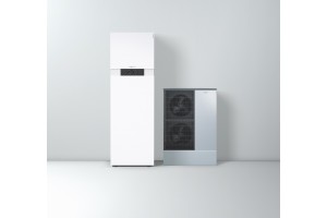 Šilumos siurblys oras-vanduo VIESSMANN VITOCAL 222-S AWBT-E 221.C10 hidr. jungtys į viršų (PAKETAS), 12,6 kW 400/400 V su integruotu 210 l karšto vandens talpa, su el. 9 kW tenu, be vėsinimo funkcijos Z021820